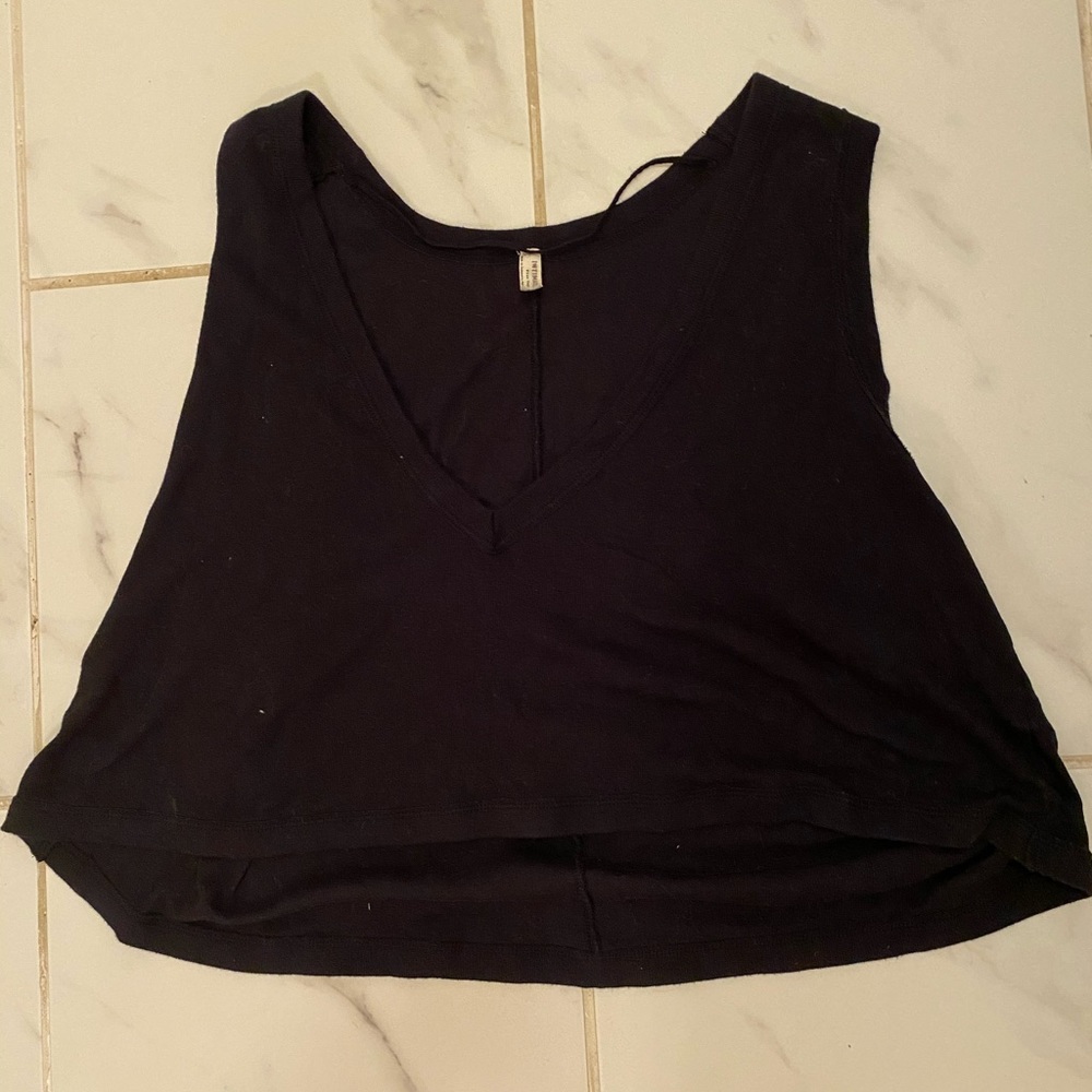 Free people black v-neck